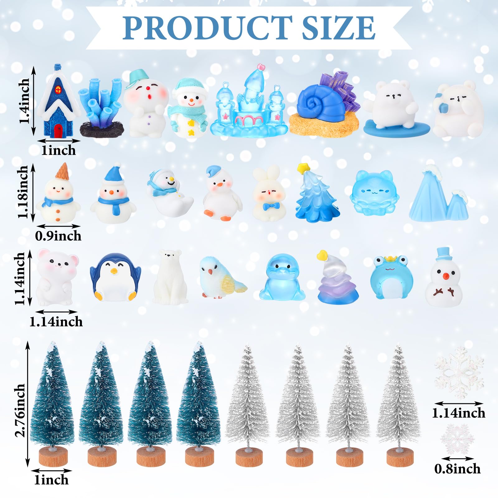 Kathfly winter miniature penguin figure for charming mini scenes and holiday crafts.