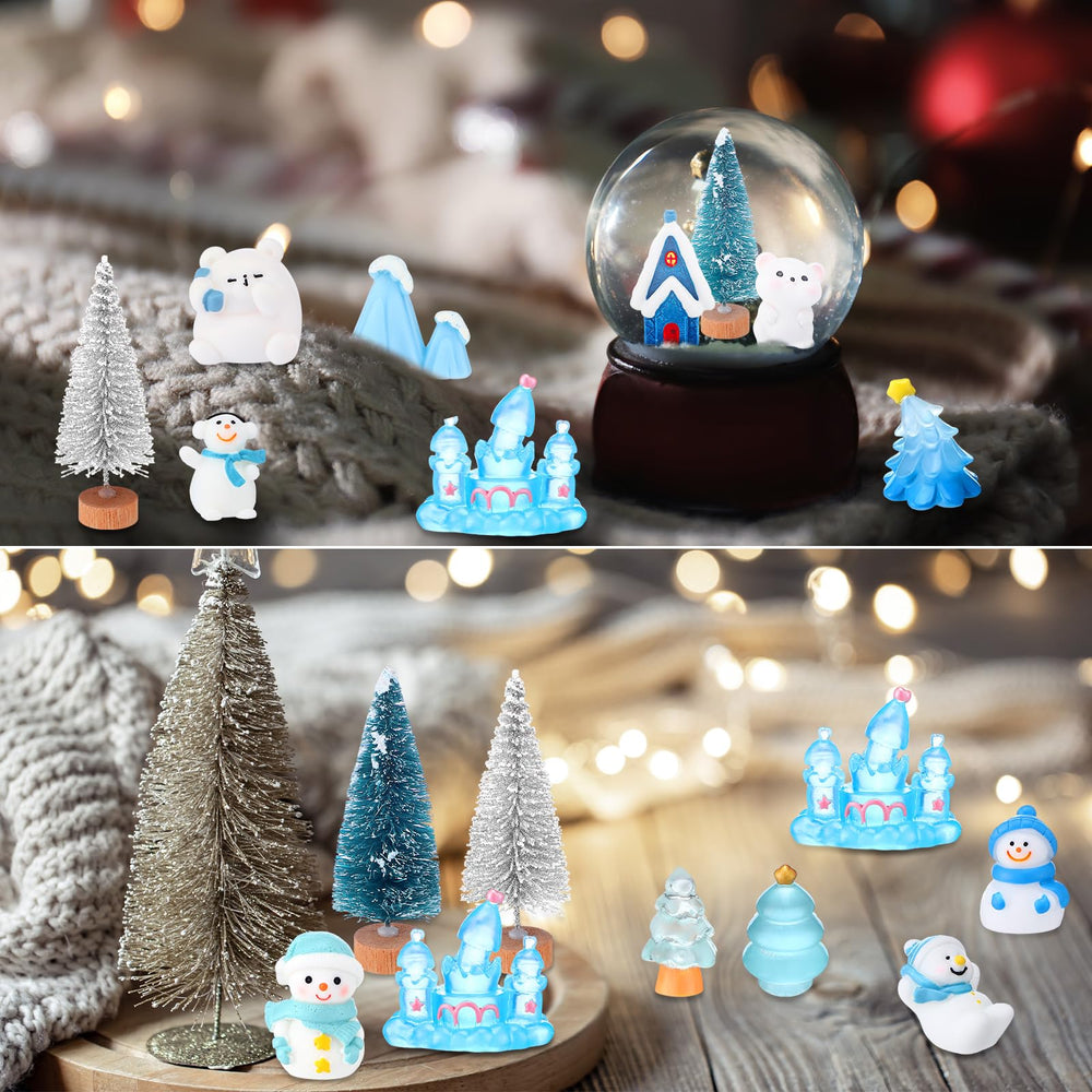 Kathfly winter miniature wishing bottle figure for whimsical accents and gift-ready decor.