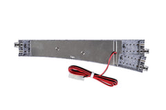 KATO N-gauge electric point 6 left side view compact roadbed fit for flexible layouts