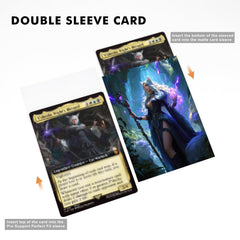 Katomula Cat Warlock standard-size sleeves fit 66x92mm cards.