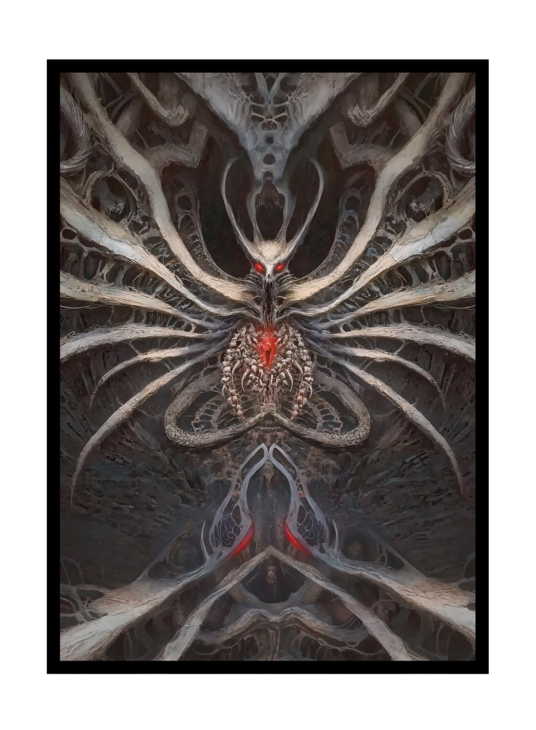 Katomula Duskmourn art sleeves 66x92mm protect standard cards with smooth shuffle.
