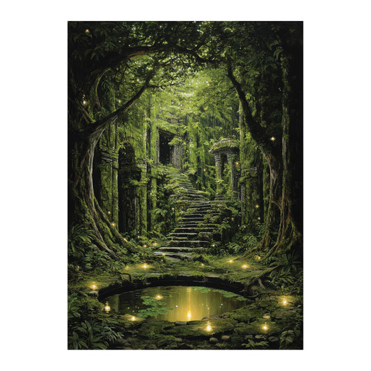 Katomula forest art sleeves 100-pack with inner sleeves for durable protection