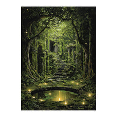 Katomula forest art sleeves 100-pack with inner sleeves for durable protection