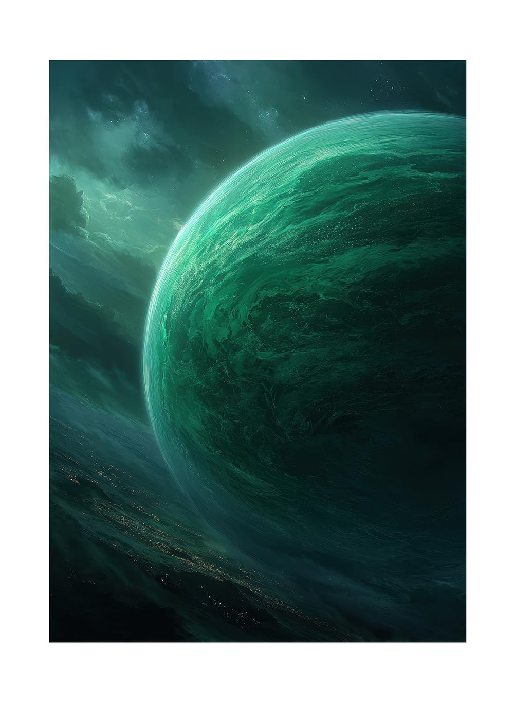 Katomula Forest Planet sleeves with textured back for secure display and smooth shuffling.