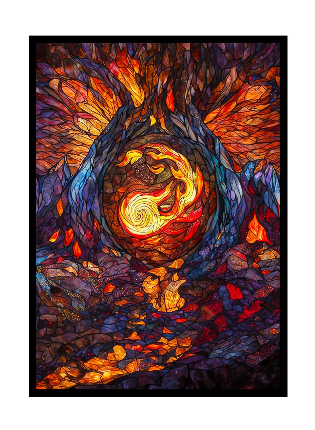 Katomula Mountain art sleeve pack front view for standard cards.
