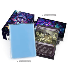 Katomula compact storage box holds 100 sleeves or 70 sleeved cards.