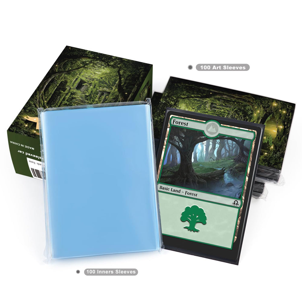 Katomula sleeves box storage keeps 100 sleeves or 70 sleeved cards organized