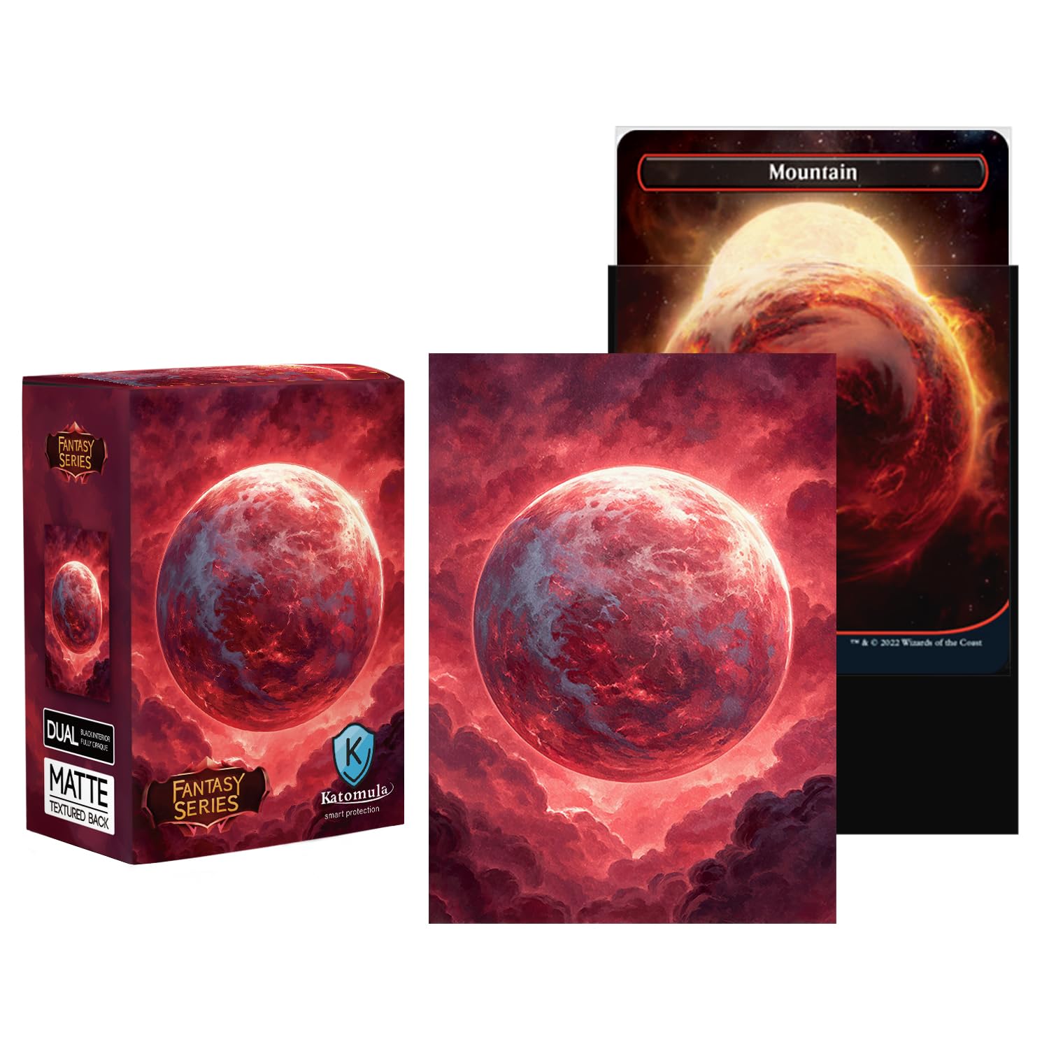 Katomula textured back art sleeves add grip and visual appeal.