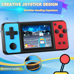 KAVOYI blue-red casing highlights portable arcade style for kids