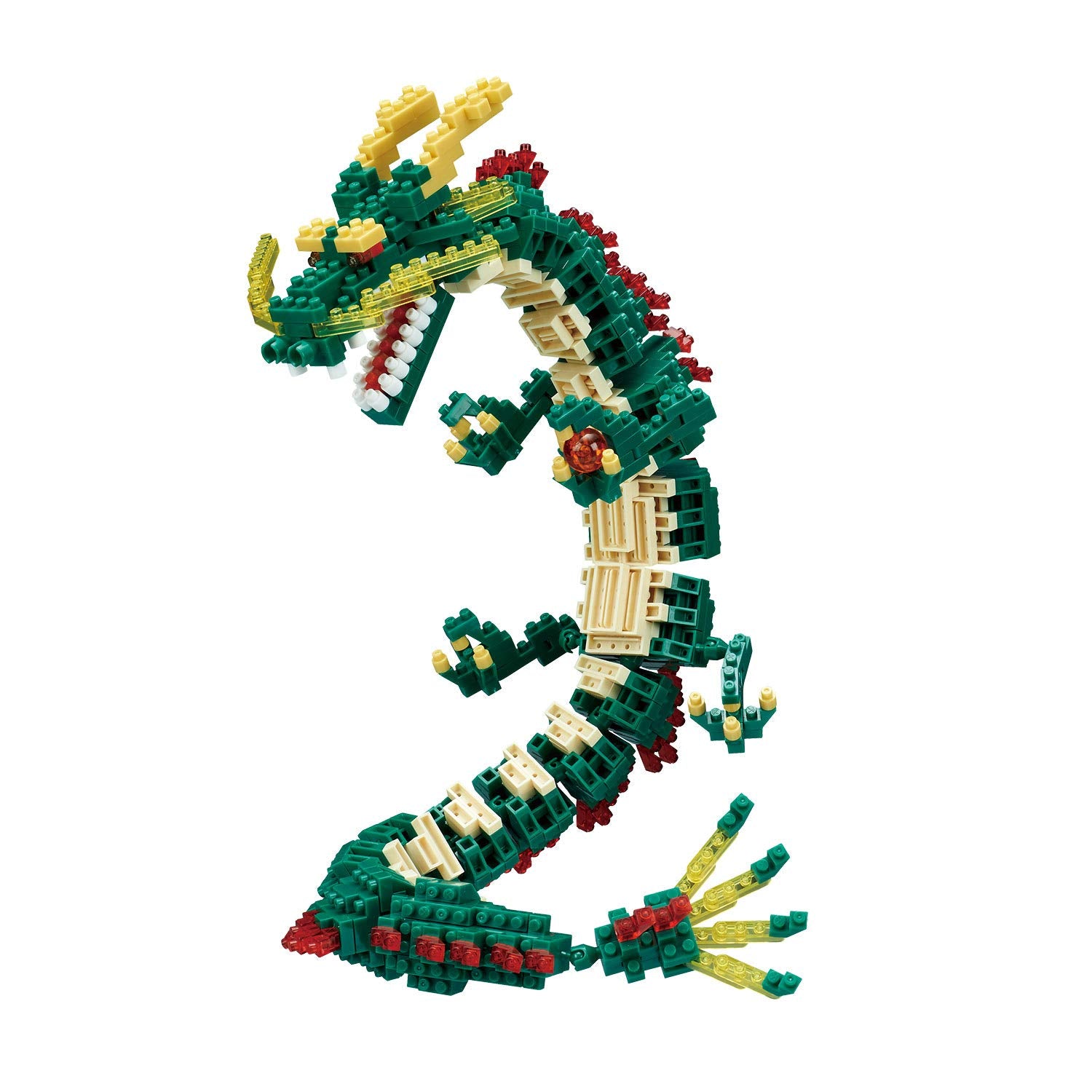 KAWADA Nanoblock Dragon Renewal 3D art fits in the palm