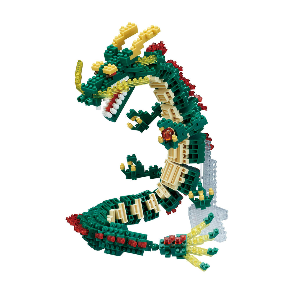 KAWADA Nanoblock Dragon Renewal in detailed pose for display