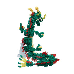 KAWADA Nanoblock Dragon Renewal licensing badge Bandai Namco for U.S. distribution