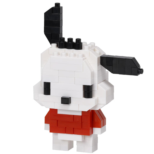 Kawada Nanoblock Pochacco assembled figure ready for compact display.