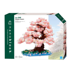 KAWADA Nanoblock Yoshino Cherry on a desk-ready display enhances any shelf