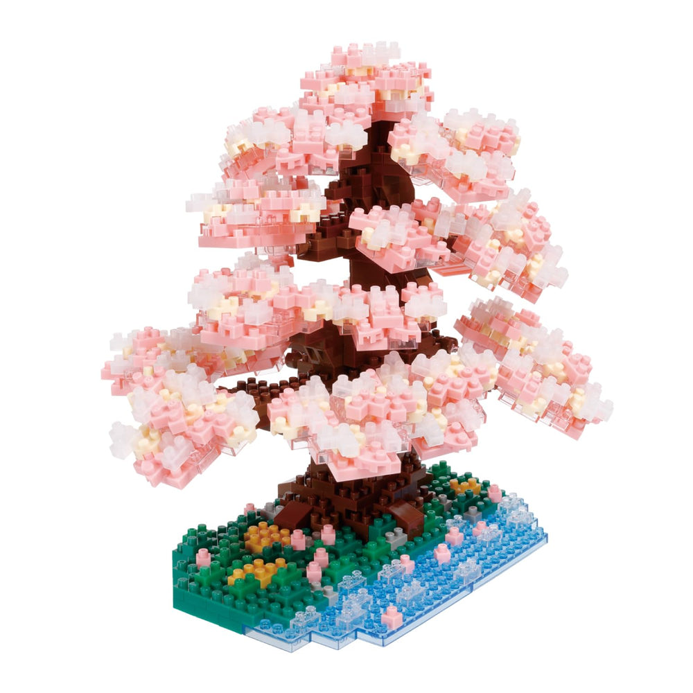 KAWADA Nanoblock Yoshino Cherry parts and texture emphasize built-in realism