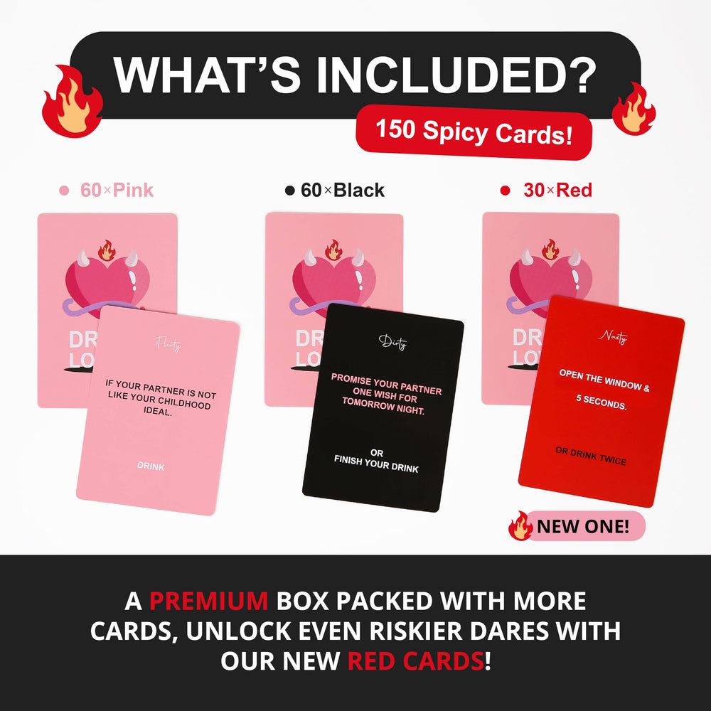 Kawaii Koi Drunk Lovers Premium Edition category cards highlight romantic prompts