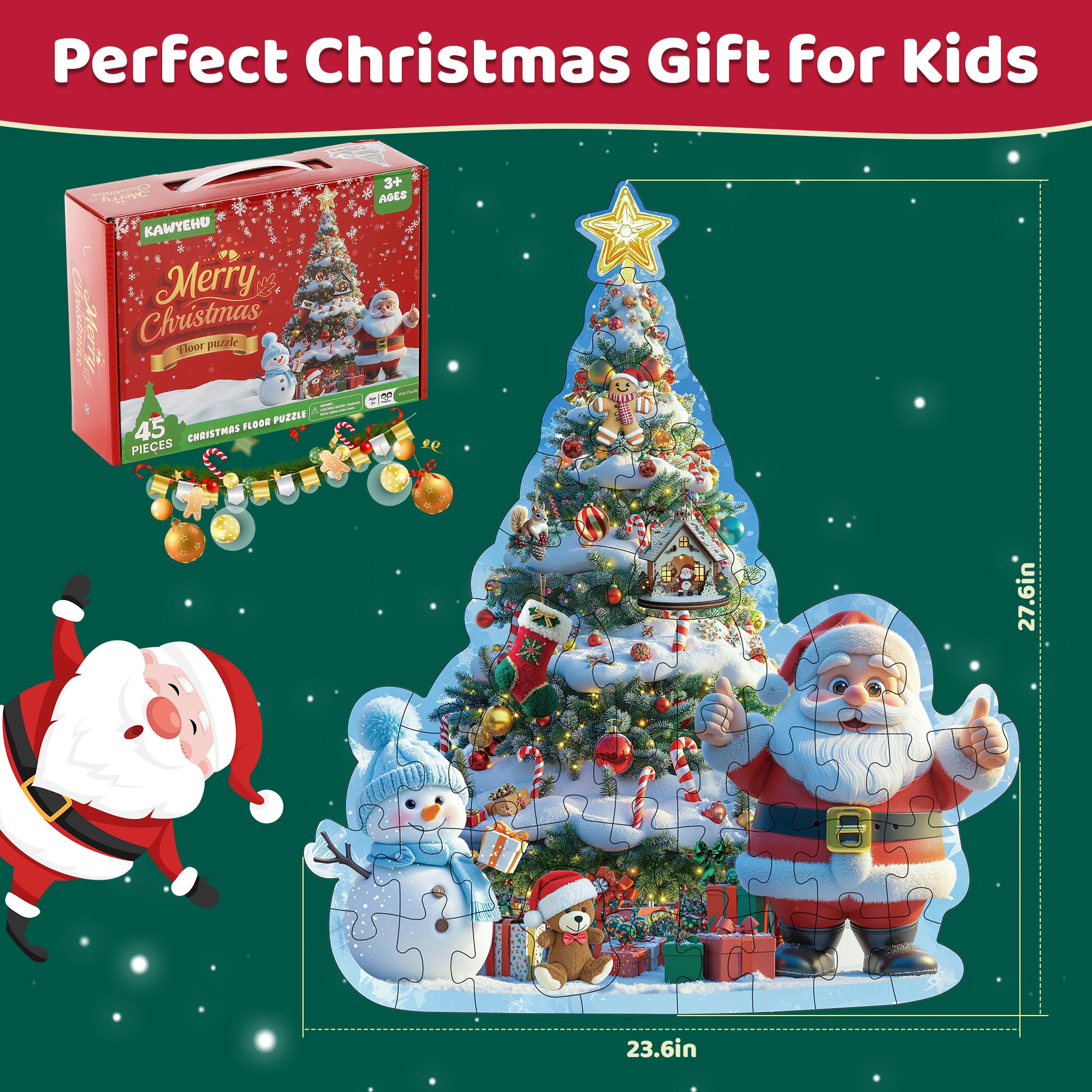 Kawyehu floor puzzle cookie baking fun inspires storytelling and festive pretend play.