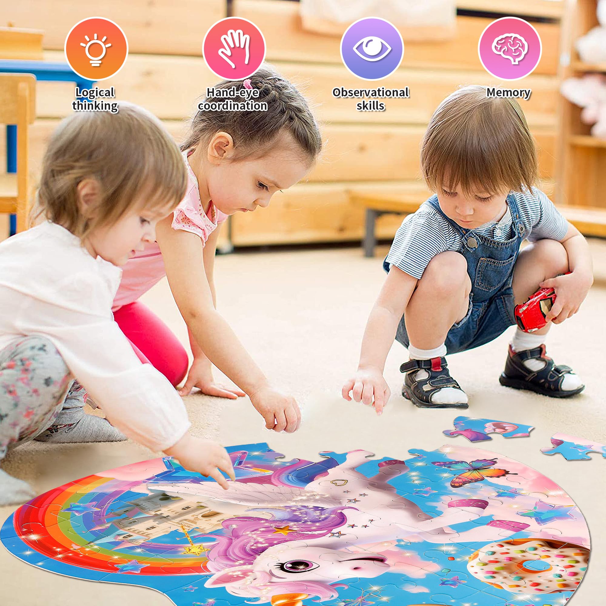 Kawyehu non-toxic thick cardboard ensures safe, durable, long-lasting play.
