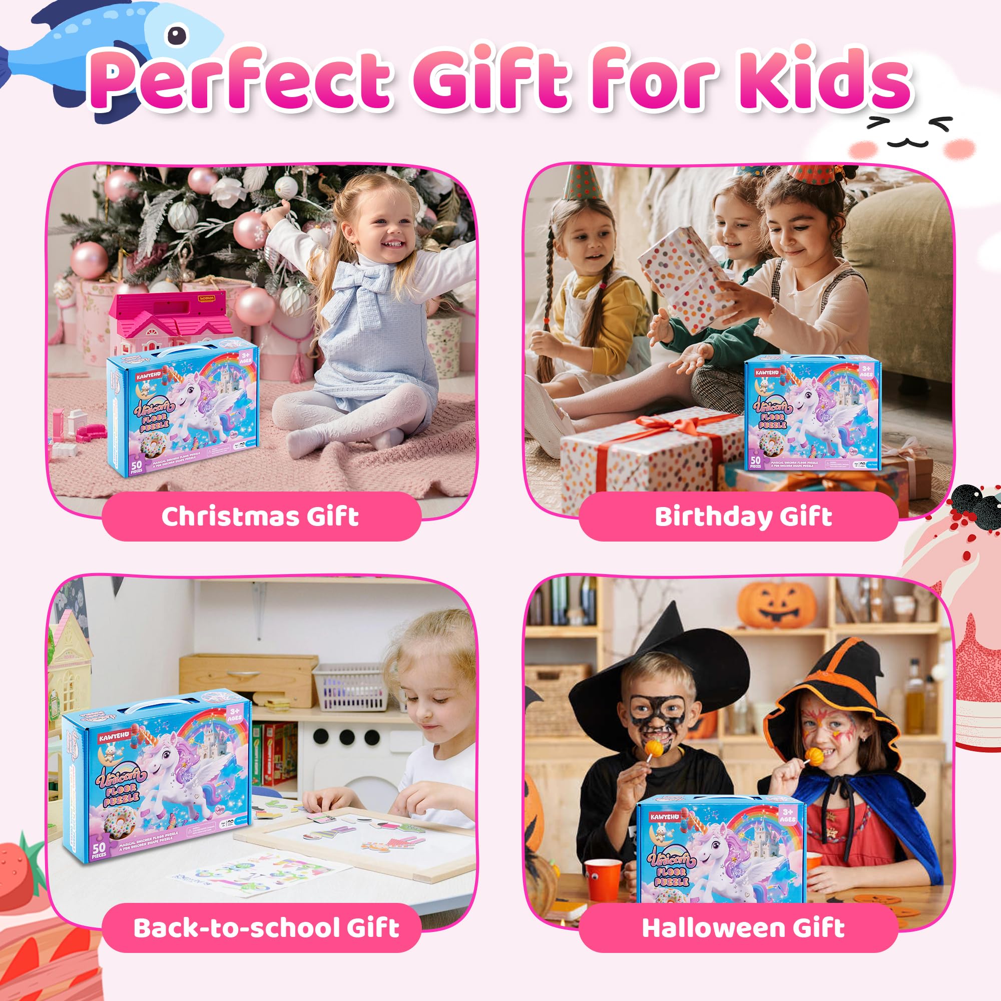 Kawyehu ready-to-gift packaging creates a thoughtful unicorn-themed present.