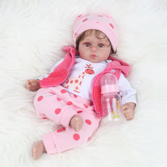 Kaydora Reborn 18-inch doll hands in motion for poseable play