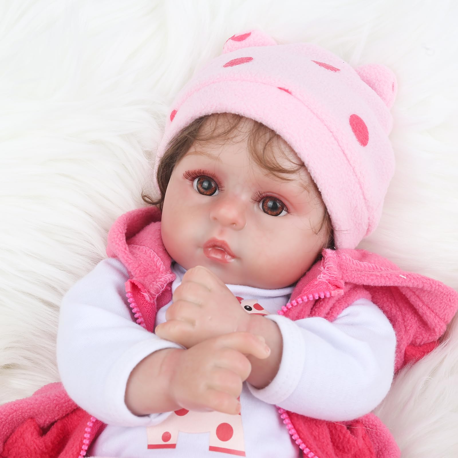 Kaydora Reborn 18-inch doll with bottle for nurturing routines