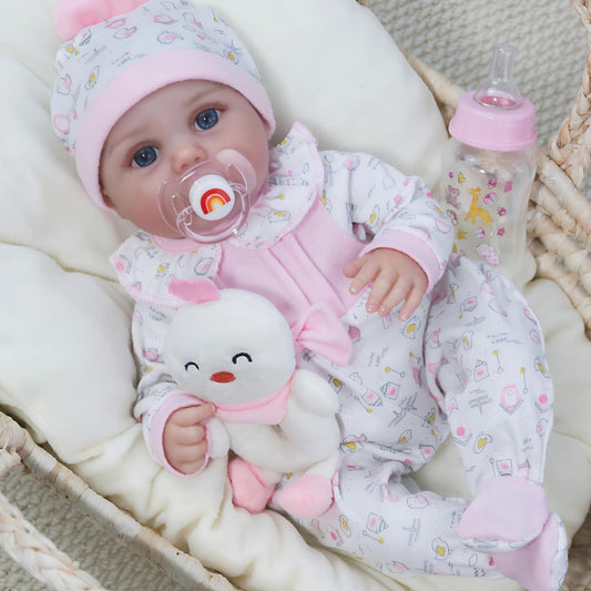 Kaydora Reborn Baby Doll 16-inch full-body view for lifelike pretend play