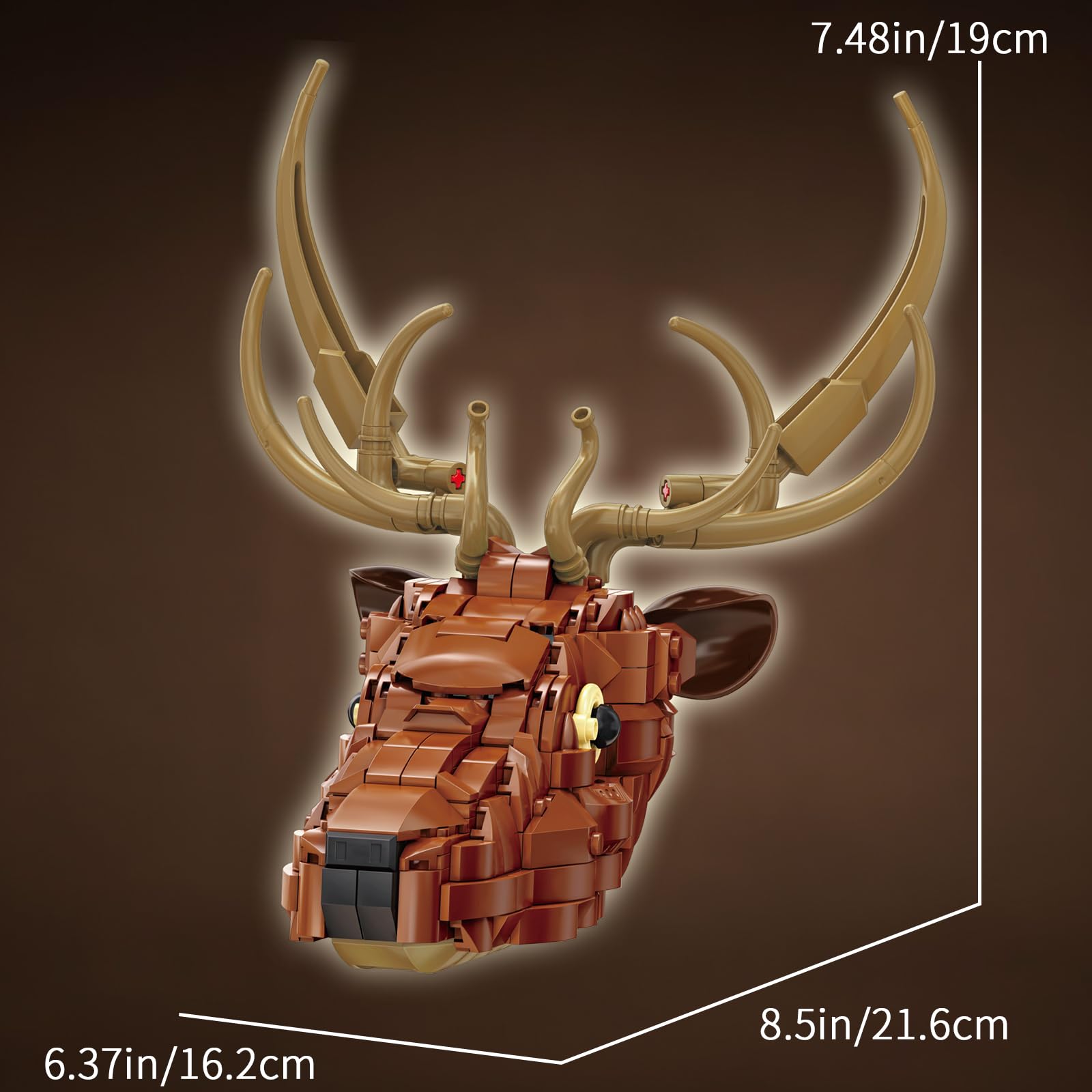 KAZI deer head wall art step-by-step instructions guide building.