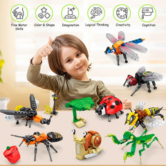 KAZI Ideas Insect Collection ladybug model enhances fine motor skills during assembly