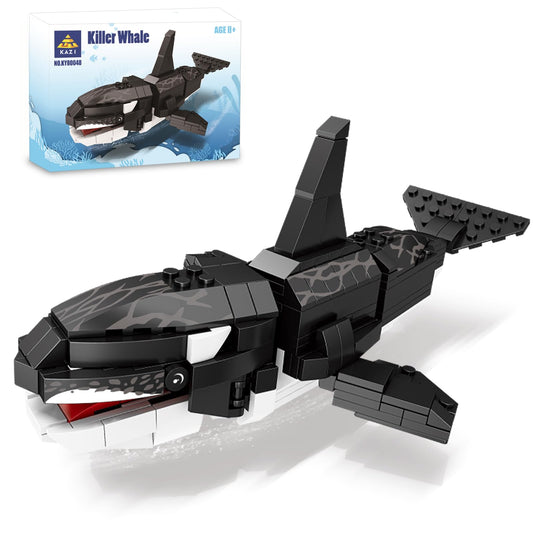 KAZI Orca building blocks deep-sea orca model for imaginative play