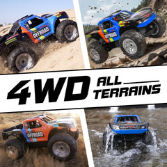 KB KAIBO 4WD off-road monster truck tackles climbs and rugged terrain.