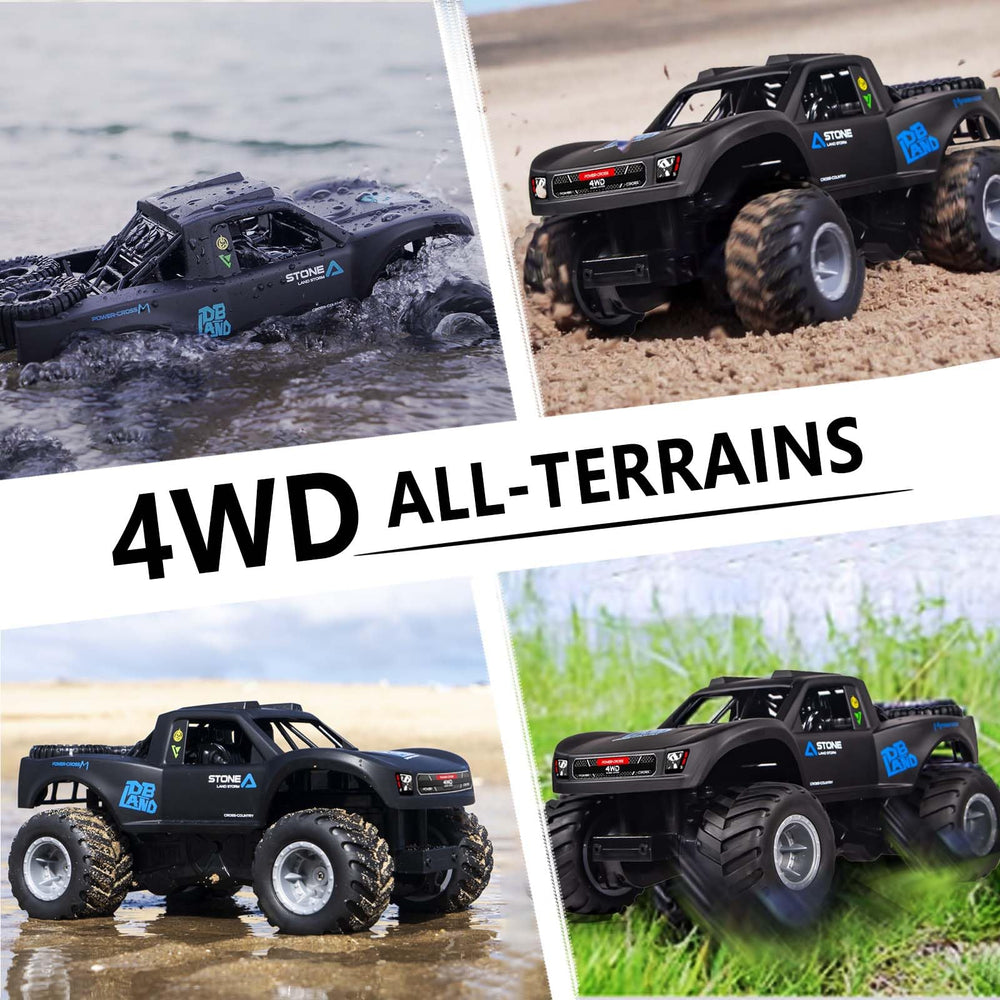 KB KAIBO Monster Truck blue batteries-included pack powers longer play.