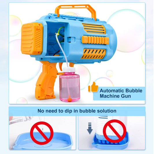 KB KAIBO bubble gun with LED light for night-time bubble fun