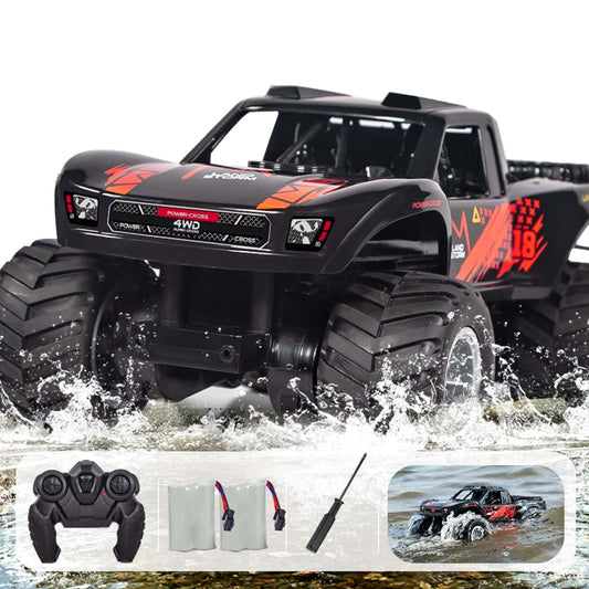 KB KAIBO Waterproof Monster Trucks – side view highlighting dual-surface capability for land and water.