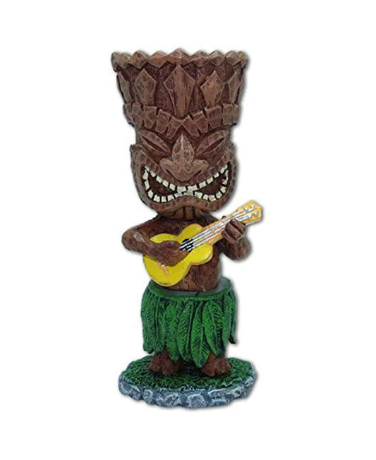 KC Hawaii tiki dashboard doll with ukulele offers whimsical aloha on your vehicle dashboard
