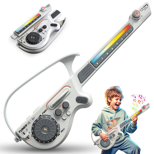 KCAKS Toy guitar with light and DJ turntable for immersive play sessions