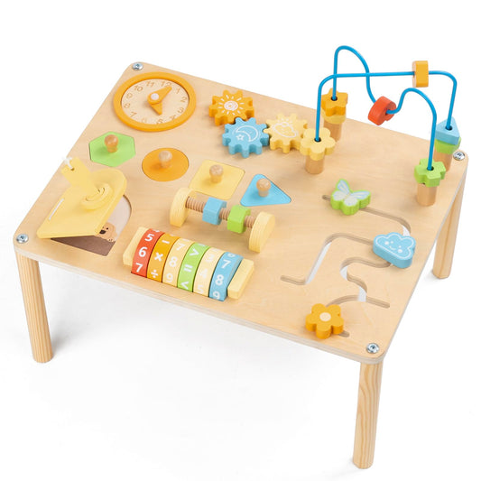 KDSFT 8-in-1 montessori activity table with varied play for toddlers' development