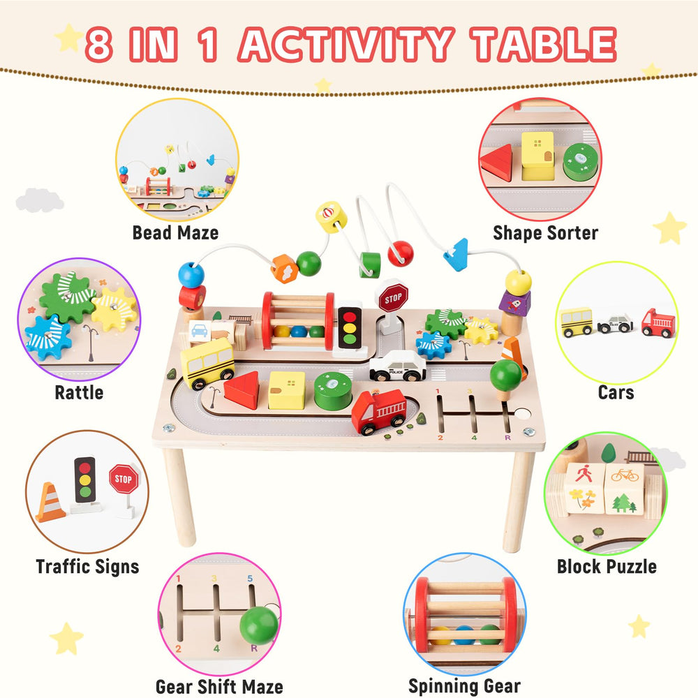 KDSFT Activity Table traffic signs promote early spatial awareness during imaginative play.