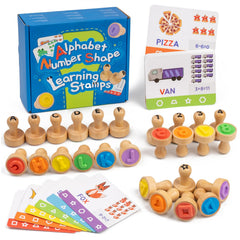 KDSFT alphabet stamps showing letters for early literacy practice