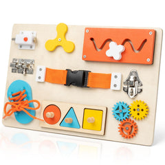 KDSFT Montessori Busy Board with buckles to enhance fine motor skills