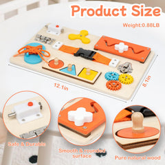 KDSFT Montessori Busy Board spinning gears invite sensory exploration