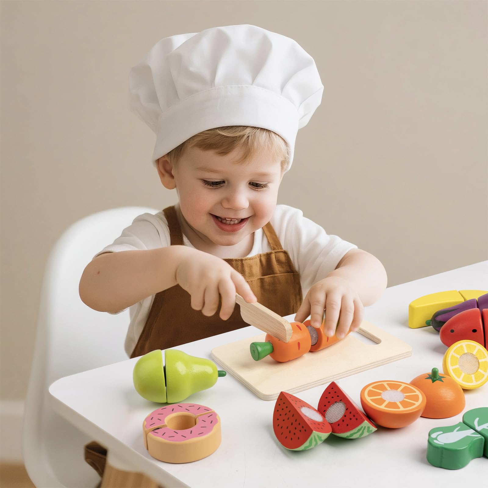KDSFT safe non-toxic wood finish supports gentle toddler play.