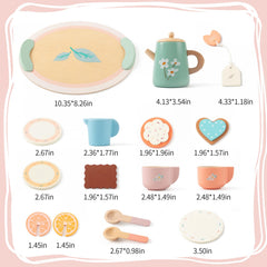 KDSFT Tea Party Set spoons support fine motor skills through serving play.