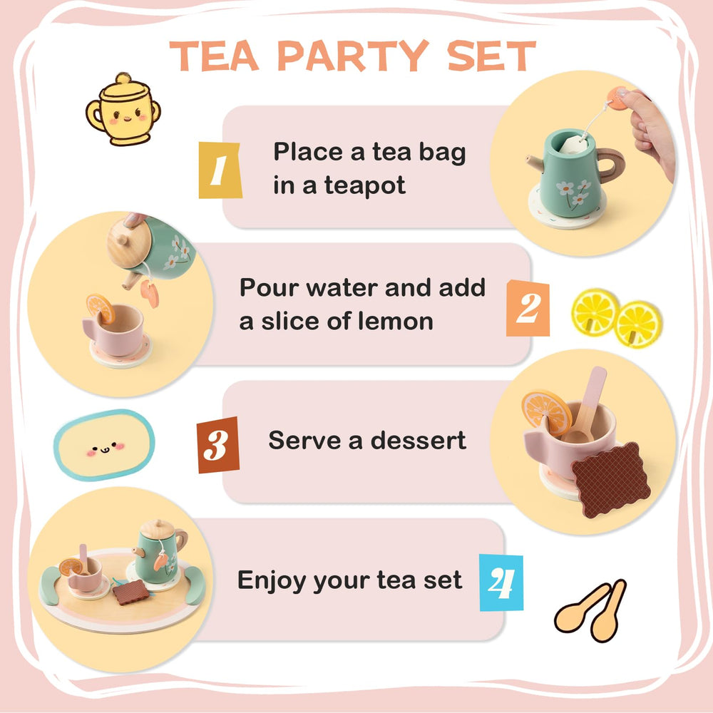 KDSFT Tea Party Set teacups invite kids to create stories and social moments.