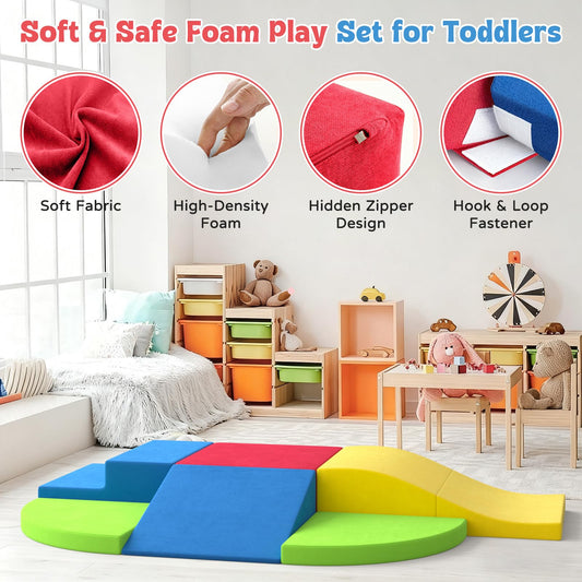 KEALIANA soft foam blocks provide a safe cushioned surface for toddler crawling and exploration.