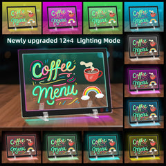 KEAMIMU LED Note Board magnetic back attaches securely to fridges or metal surfaces.