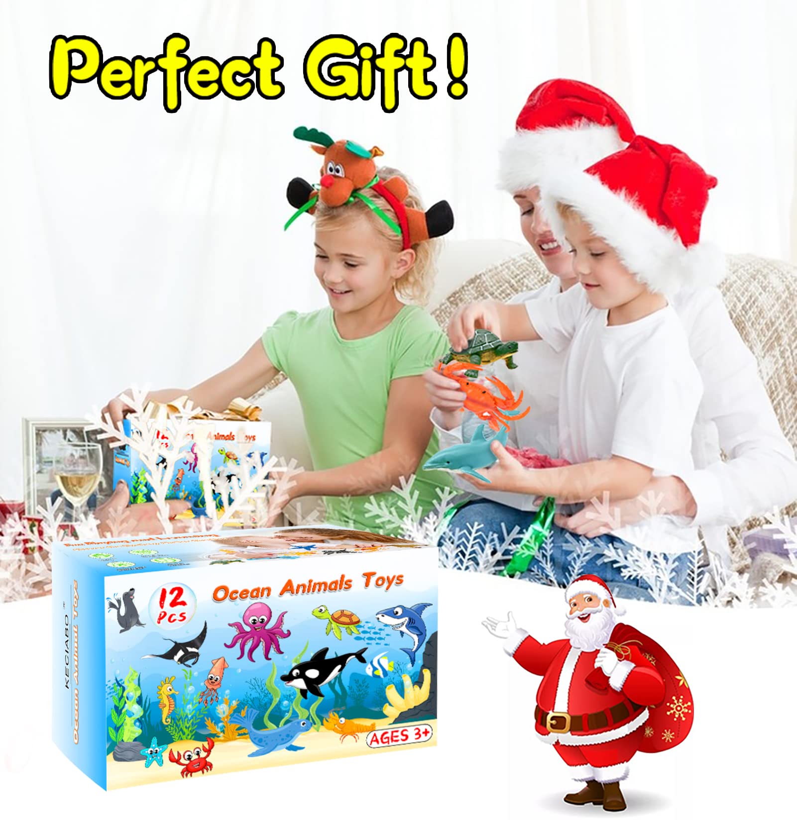KECIABO Ocean Crab figure adds color to bath time play
