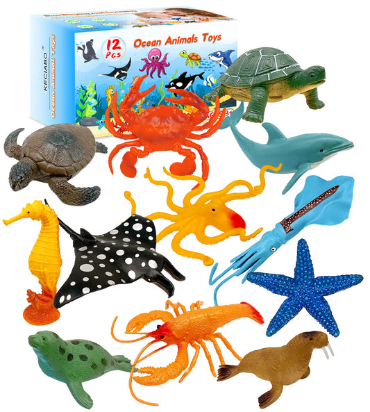 KECIABO Ocean Dolphin figure for bath play and imaginative water fun
