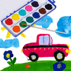 Keebor bright pigment colors create vivid designs for young artists.