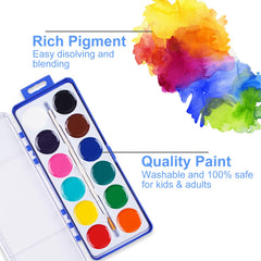 Keebor tray of watercolors designed for classroom use and portability.