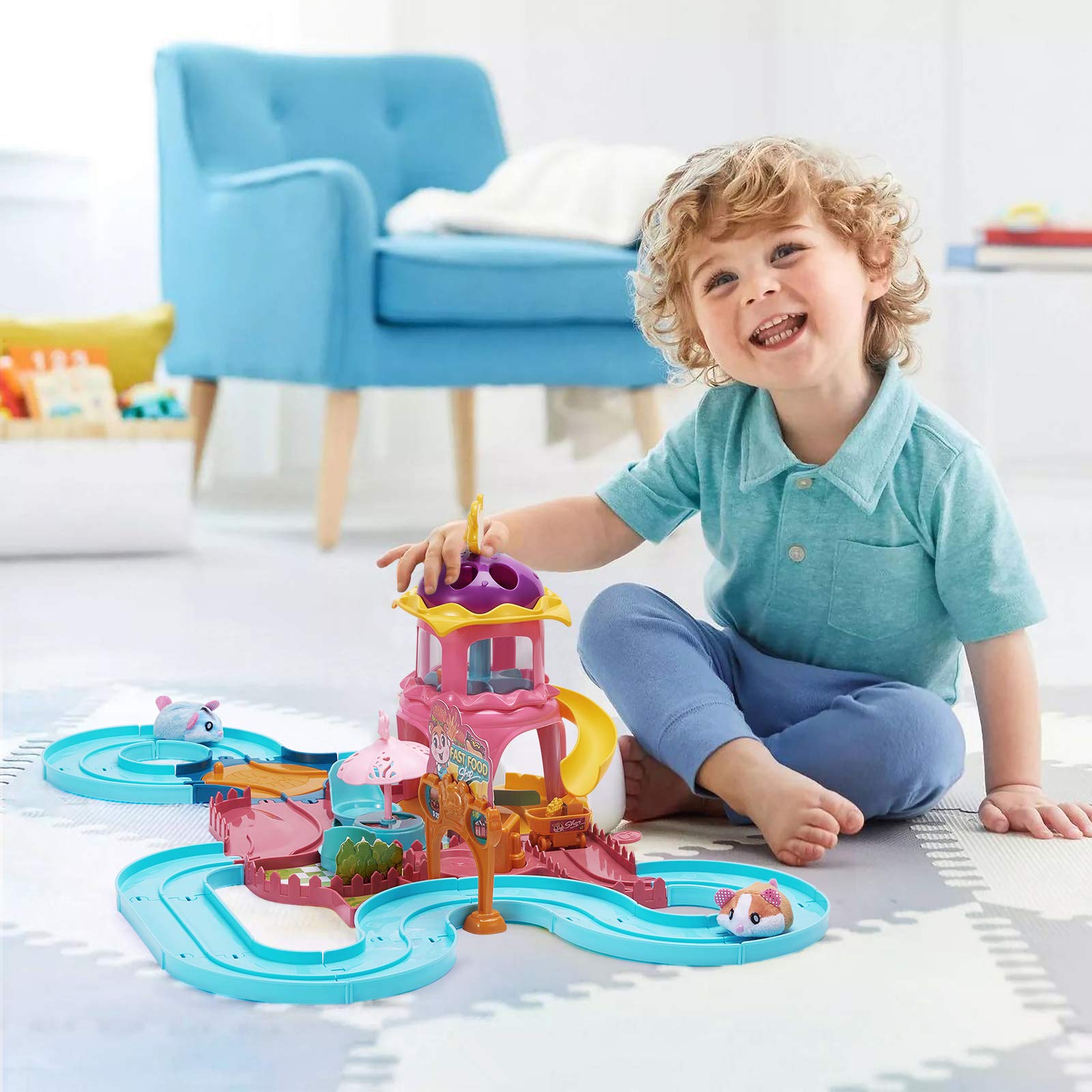 Keejoy hamster track toys' colorful pieces inspire imaginative play